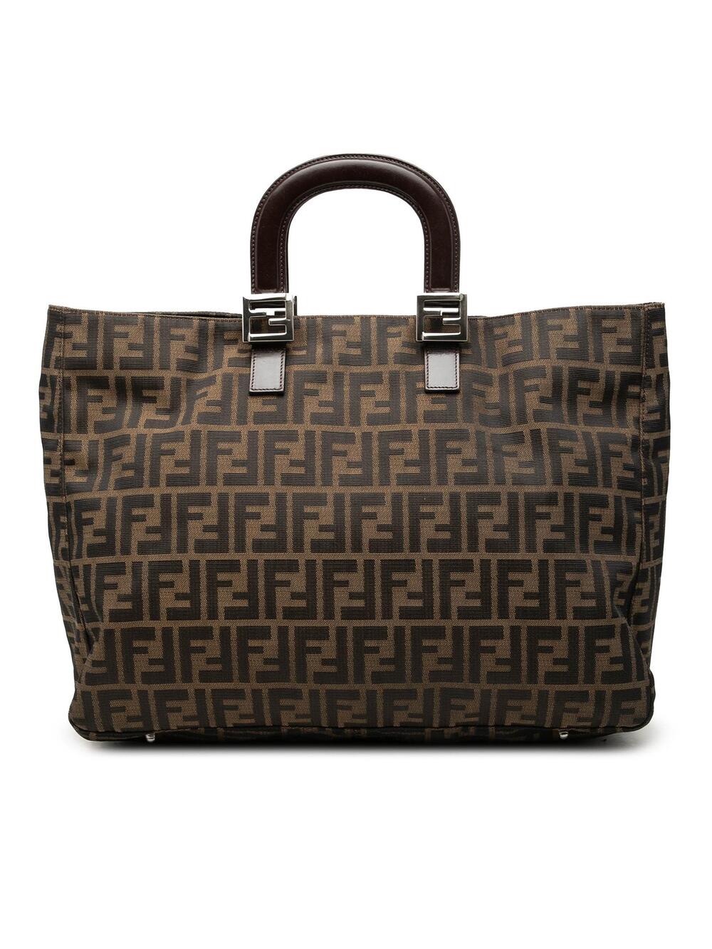 Fendi Large Zucca Canvas Twins Tote #357599F77B